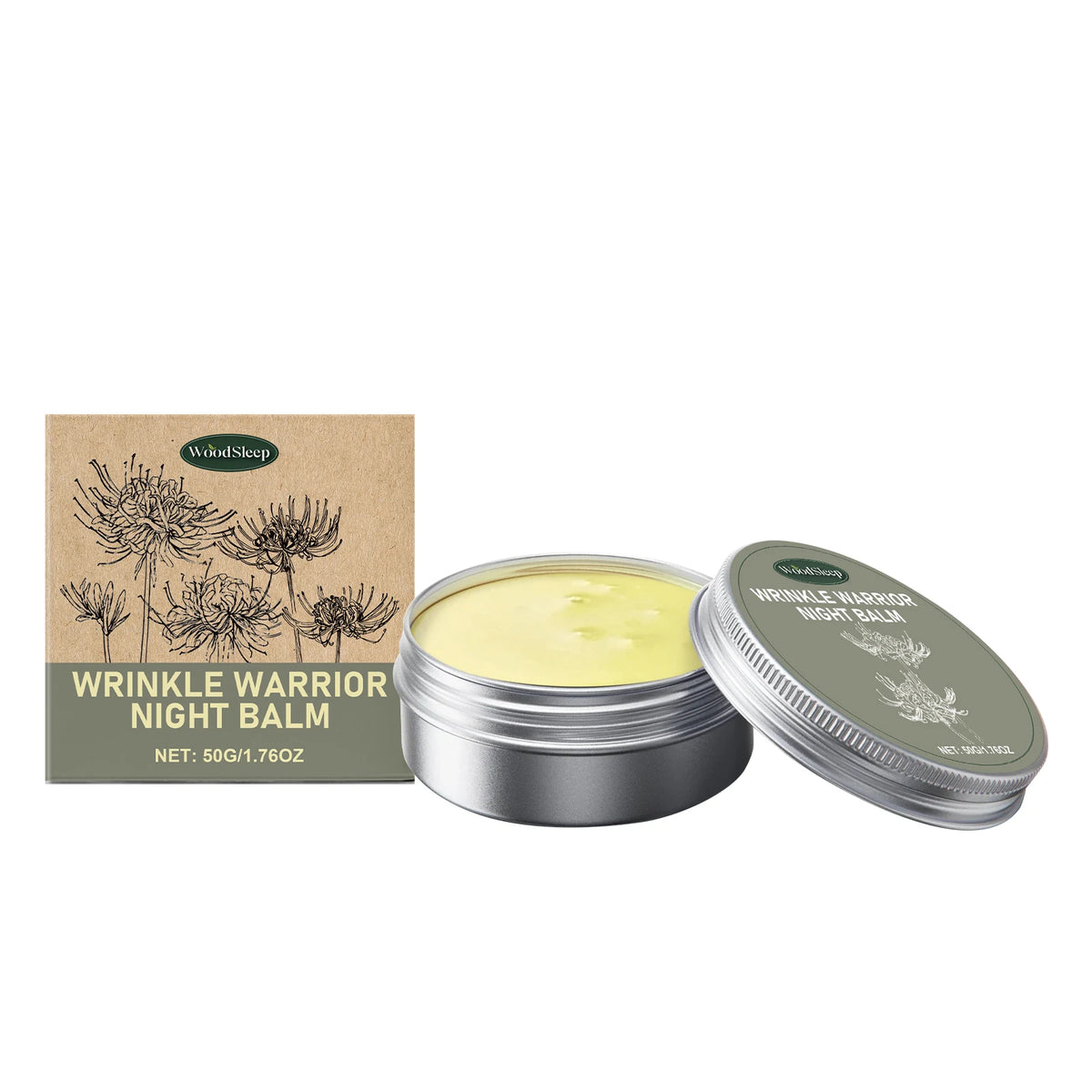 Acne Removal Night Balm Fadefine Lines Improve Dark Circles Anti-Puffiness Moisturizing Face Cream Repair Damage Firm Skin Care
