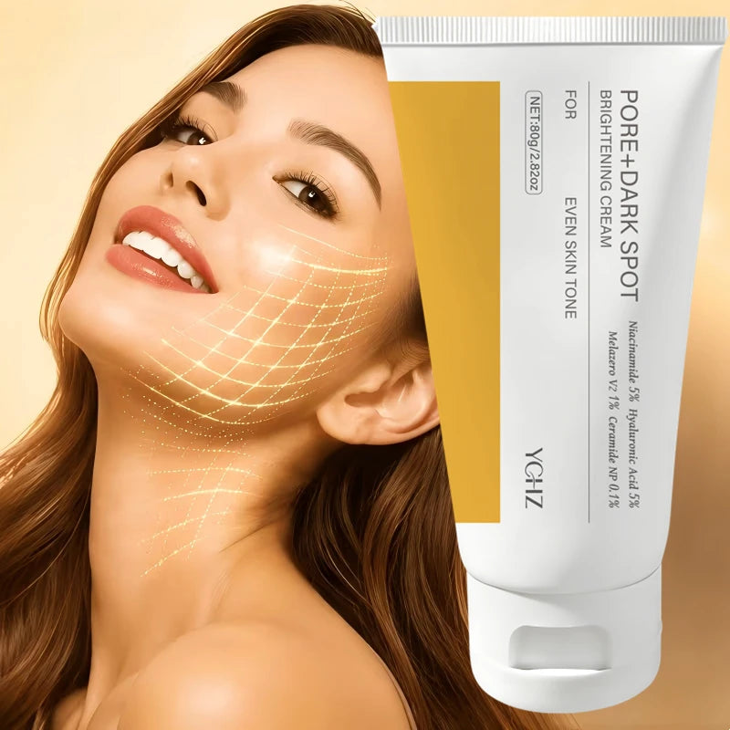 Facial Brightening and Firming Cream, Pore and Dark Spot Brightening Cream | Contains Niacinamide, Pore Minimizing Agent, Non-Irritating Moisturizer for Sensitive Skin, Contains Plant-Derived Squalene.