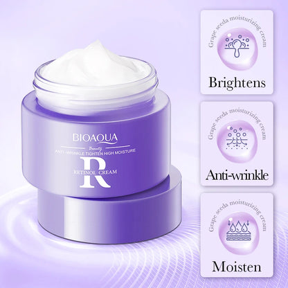 BIOAQUA Retinol Face Cream Moisturizing Whitening Anti-Aging Wrinkles Hyaluronic Acid Facial Cream Face Skin Care