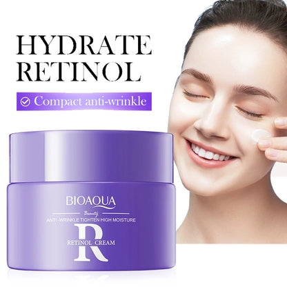 BIOAQUA Retinol Face Cream Moisturizing Whitening Anti-Aging Wrinkles Hyaluronic Acid Facial Cream Face Skin Care
