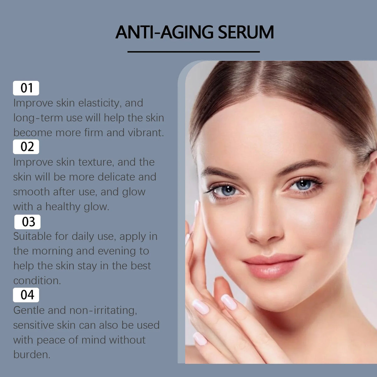 Anti Aging Serum Fade Fine Lines Increase Skin Elasticity Reduce Dryness Firming Lifting Repair Nourishing Brightening Skin Care