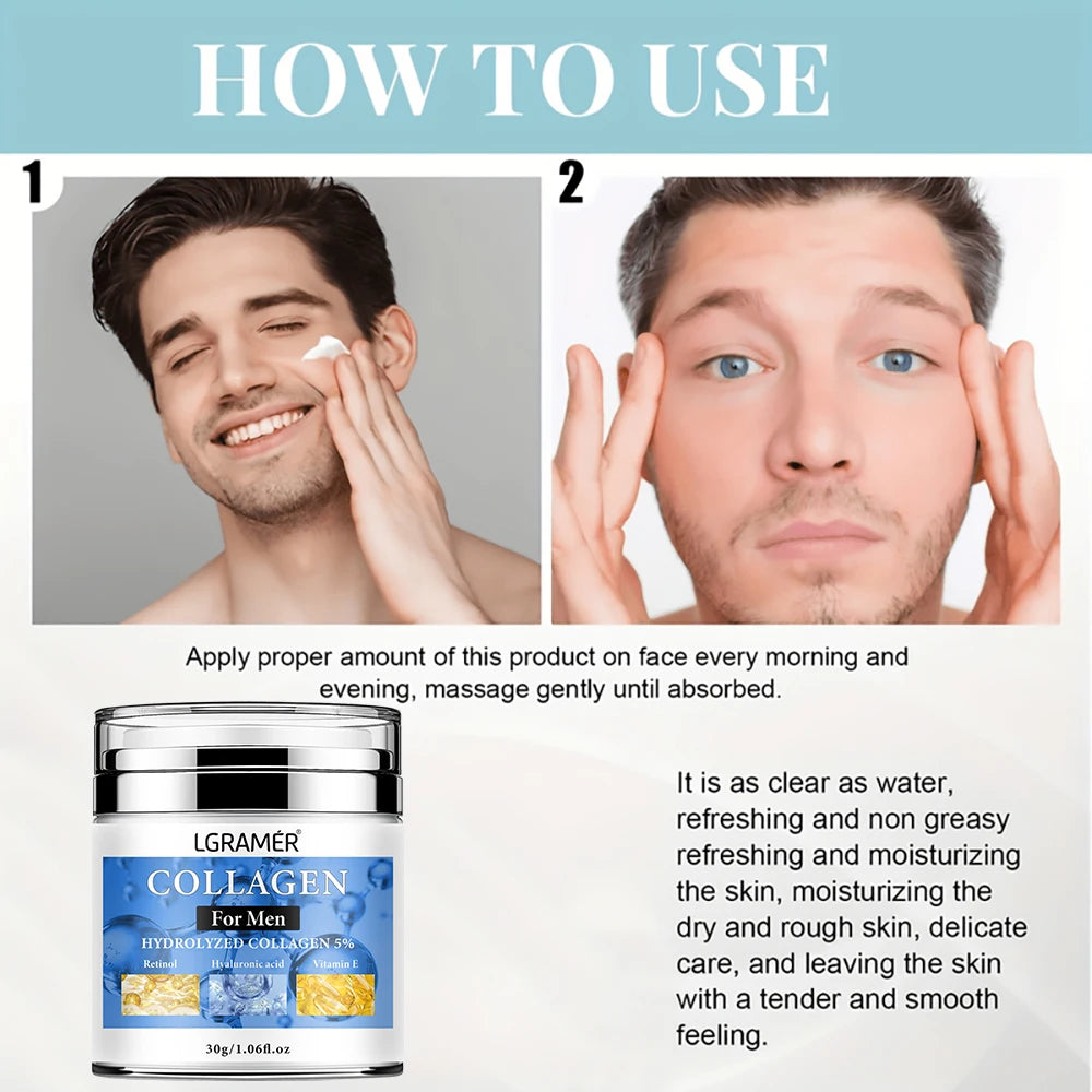 Anti-wrinkle Cream For Men Remove Face &amp; Neck Wrinkles Firming Moisturizing Skin Retinol Face Cream Anti-aging Facial Treatment