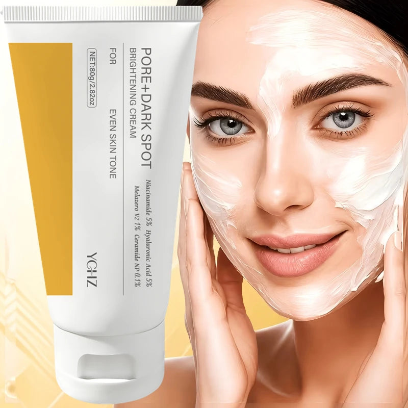 Facial Brightening and Firming Cream, Pore and Dark Spot Brightening Cream | Contains Niacinamide, Pore Minimizing Agent, Non-Irritating Moisturizer for Sensitive Skin, Contains Plant-Derived Squalene.