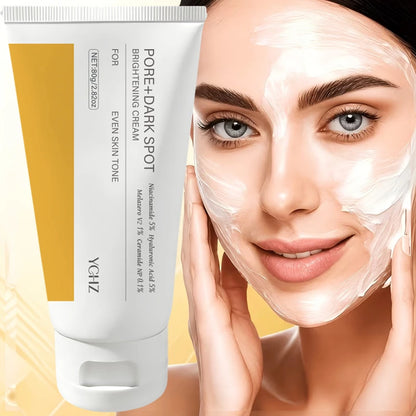 Facial Brightening and Firming Cream, Pore and Dark Spot Brightening Cream | Contains Niacinamide, Pore Minimizing Agent, Non-Irritating Moisturizer for Sensitive Skin, Contains Plant-Derived Squalene.