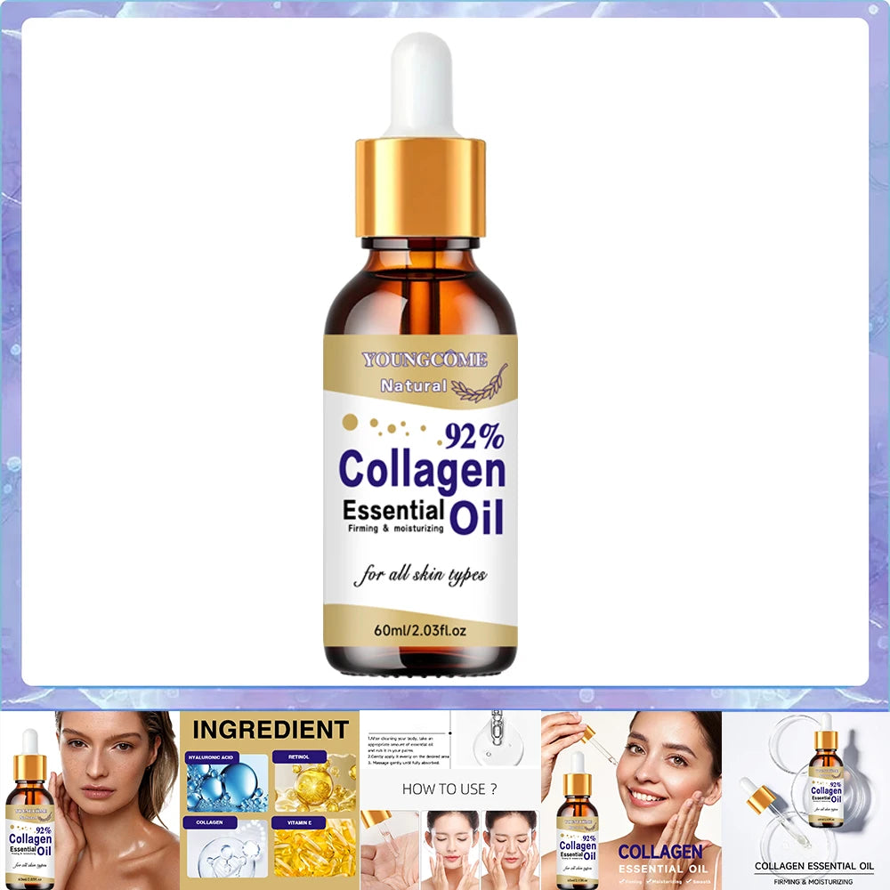 Collagen Peptide - Anti Aging Collagen Serum for Face, Skin Brightening, Reduces Fine Lines &amp; Wrinkles, Heals and Repairs Skin
