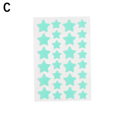28Pcs Colorful Cute Star Shaped Acne Sticker Invisible Acne Cover Pimple Patch Skin Care