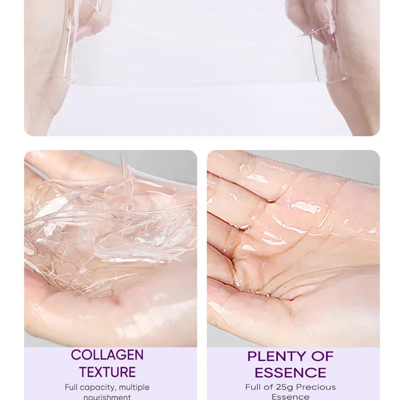Collagen Anti Wrinkle Facial Mask Anti Aging Fade Fine Lines Firm Skin Moisturizing Brightening Smooth SkinCare Korean Cosmetics