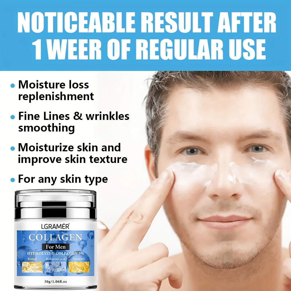 Anti-wrinkle Cream For Men Remove Face &amp; Neck Wrinkles Firming Moisturizing Skin Retinol Face Cream Anti-aging Facial Treatment