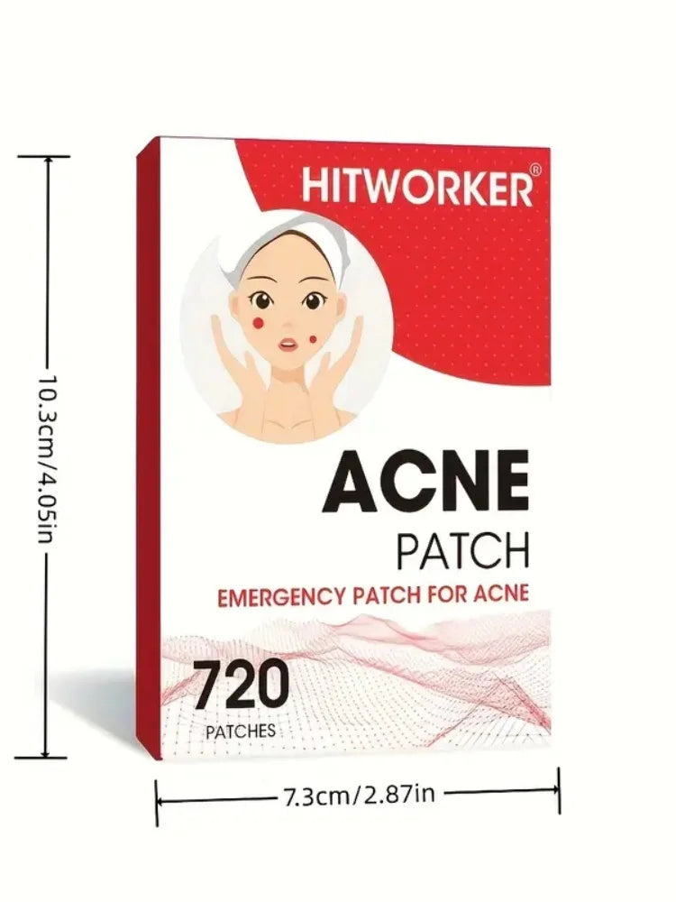 720 Pcs Acne Patches | Alcohol-Free, Gentle &amp; Non-Irritating - Waterproof &amp; Breathable, Essential for Facial Care