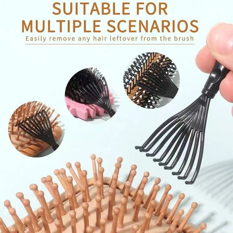 Boar Bristle Hair Brush (Unisex) - Fragrance-Free Professional Barber Styling Bristle Brush, Suitable for Thick/Fine Hair