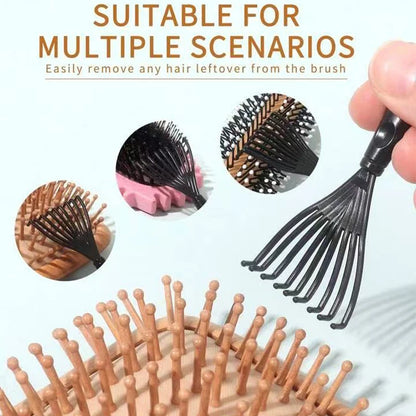 Boar Bristle Hair Brush (Unisex) - Fragrance-Free Professional Barber Styling Bristle Brush, Suitable for Thick/Fine Hair
