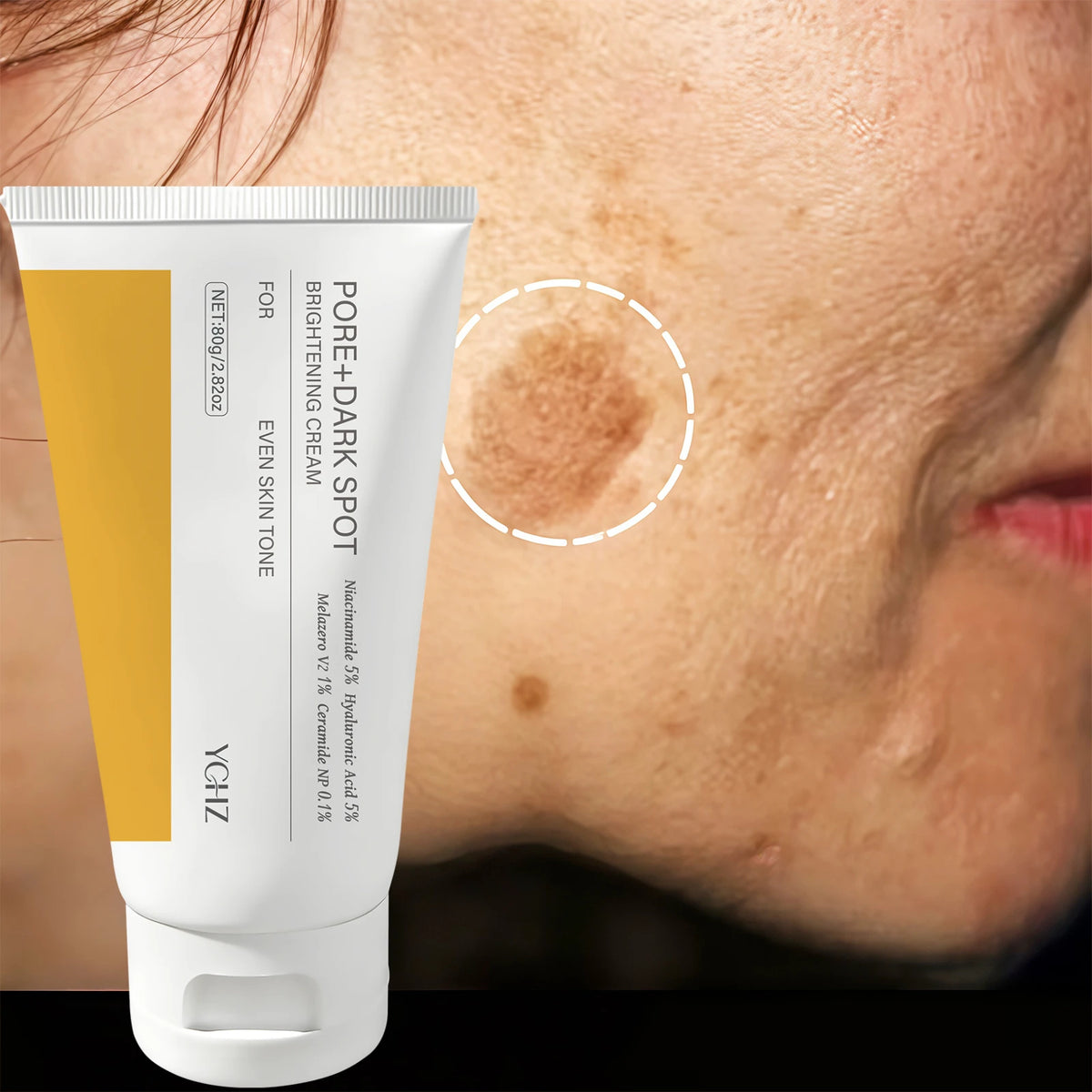 Facial Brightening and Firming Cream, Pore and Dark Spot Brightening Cream | Contains Niacinamide, Pore Minimizing Agent, Non-Irritating Moisturizer for Sensitive Skin, Contains Plant-Derived Squalene.