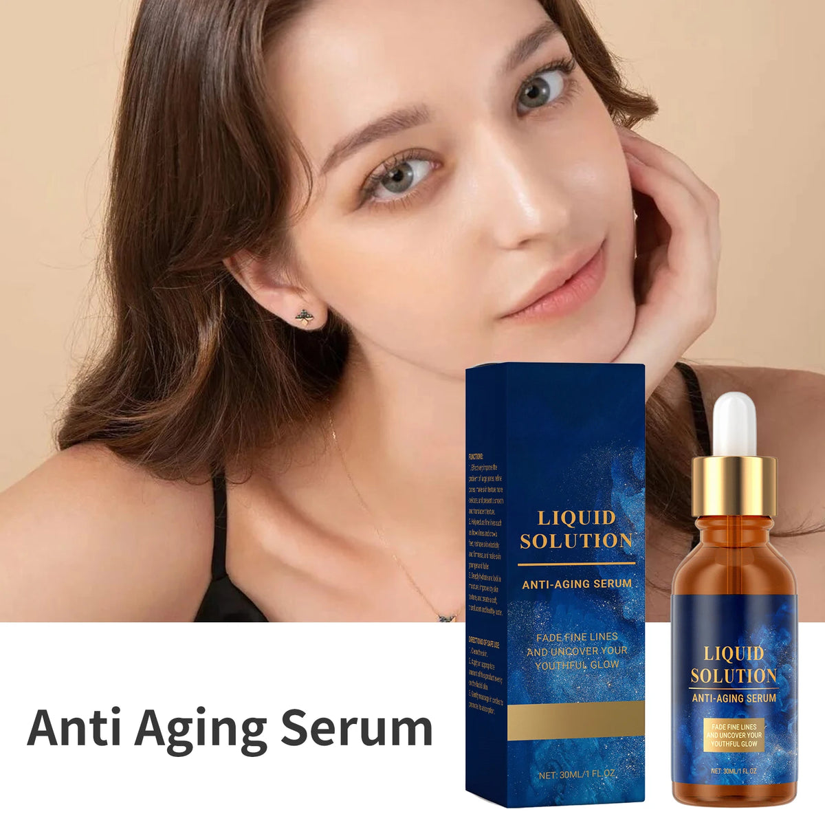 Anti Aging Serum Fade Fine Lines Increase Skin Elasticity Reduce Dryness Firming Lifting Repair Nourishing Brightening Skin Care