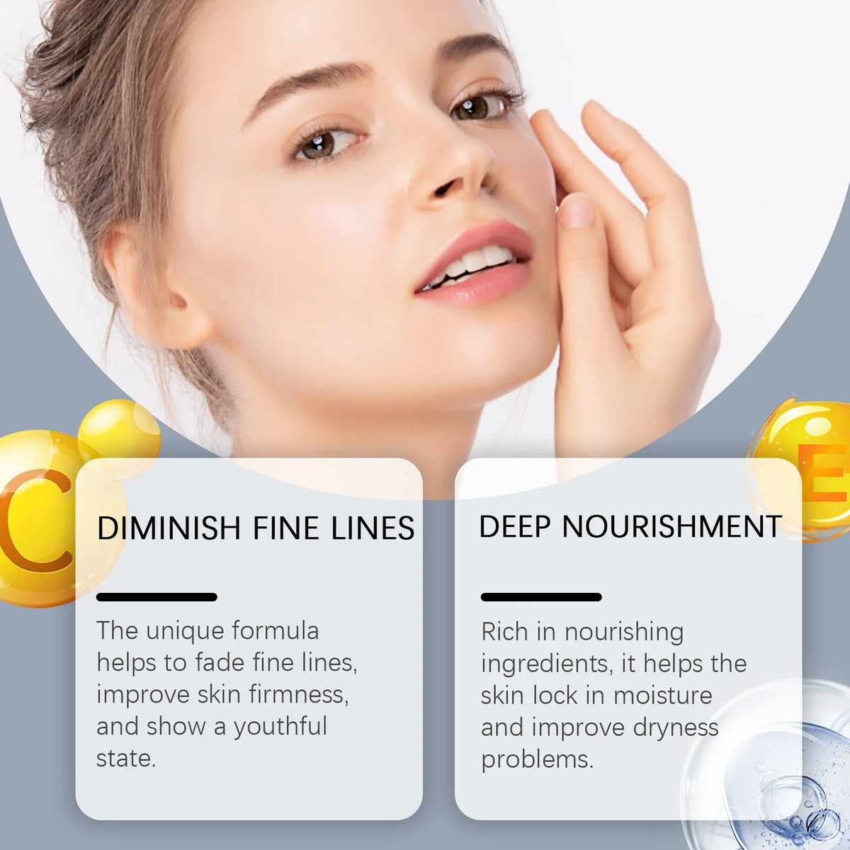 Anti Aging Serum Fade Fine Lines Increase Skin Elasticity Reduce Dryness Firming Lifting Repair Nourishing Brightening Skin Care