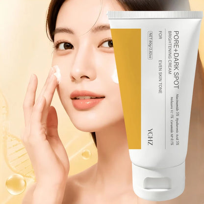 Facial Brightening and Firming Cream, Pore and Dark Spot Brightening Cream | Contains Niacinamide, Pore Minimizing Agent, Non-Irritating Moisturizer for Sensitive Skin, Contains Plant-Derived Squalene.